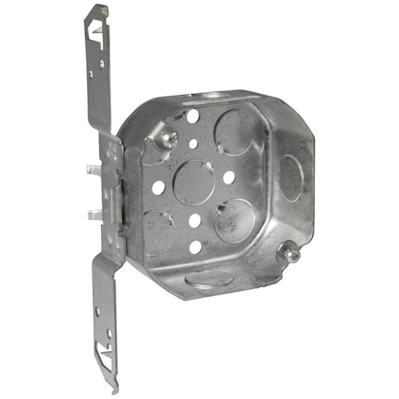 Southwire Electrical Box, 14 cu in, Octagon Box Type, Steel, Octagon Shape 54151-F-UPC